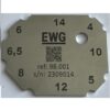 Stainless steel right-angle fillet weld gauge